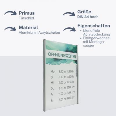 Tuerschild Primus Din A5 hoch